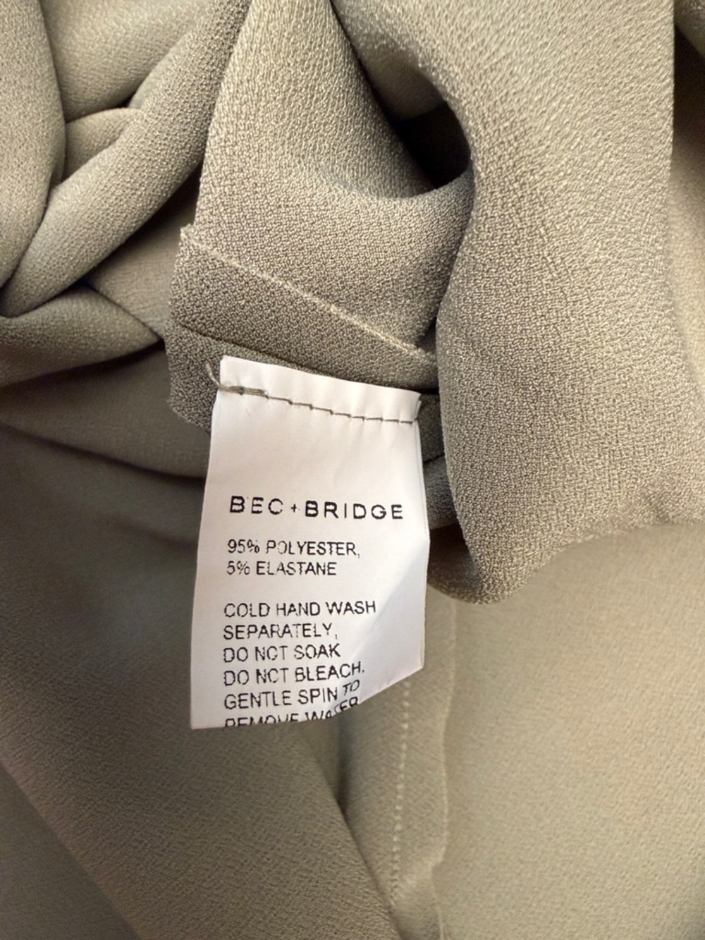 Bec + Bridge Be Mine Tuck Dress in Sage - Picture 15 of 15